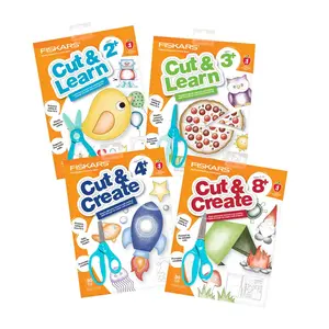 Fiskars Cut & Learn Kids Activity Book with Scissors