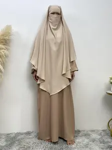 Women's Solid Color Khimar, Modest Fashion Comfortable Khimar for Daily Wear, Women's Islamic Clothing for Summer, Modesty Hijab