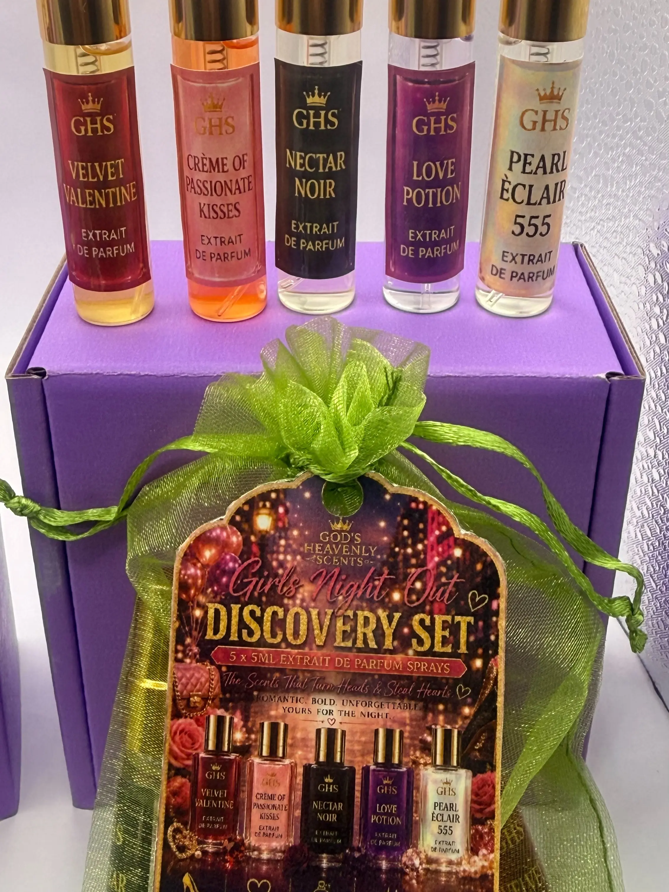 God's Heavenly Scents Extrait de Parfum Discovery Set - 5 ml Fragrance Sample Set for Perfume Enthusiasts