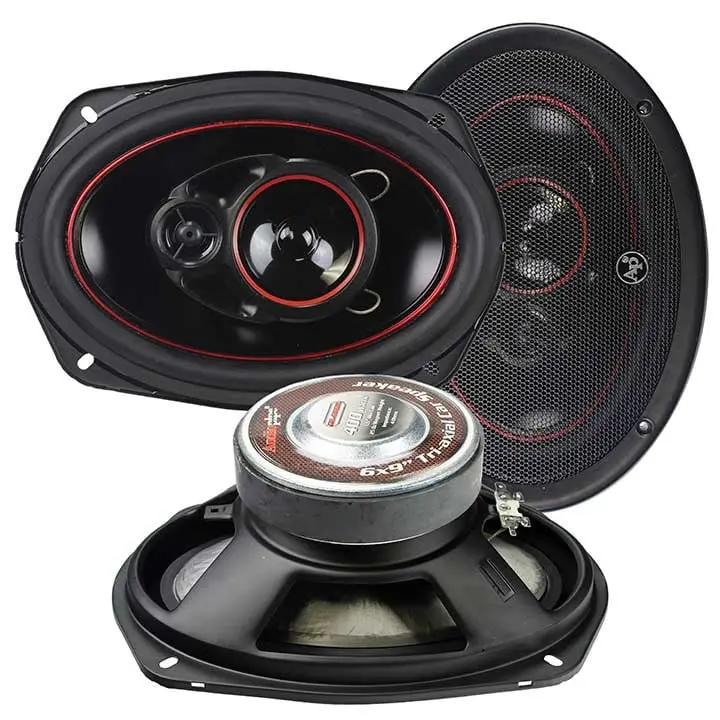 6"x9" Redline 3-Way Car Speaker - 400W Max Power, 3-Way Injection Cone, 66mm Mylar Midrange, High Quality Construction, PP Cone