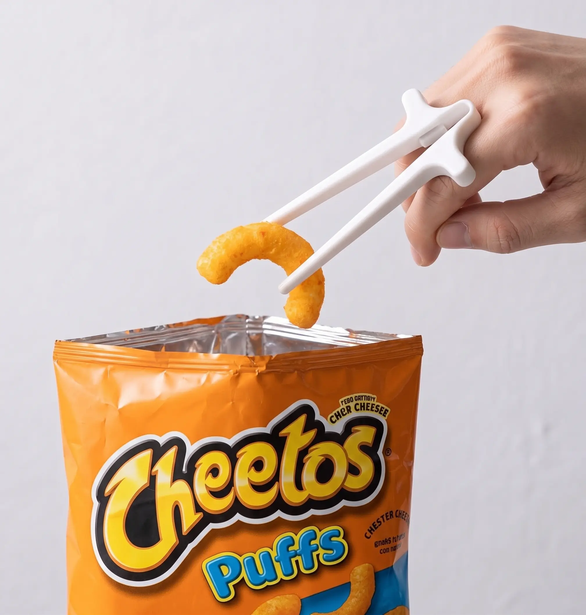 MunchPinch Finger Chopsticks for Snacking, Gaming & Working | Clean Hands Snack Tongs Clip for Chips