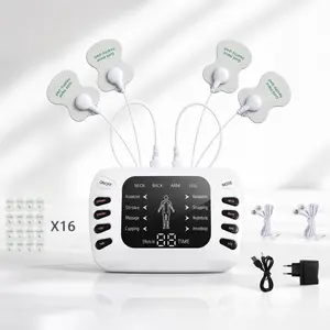 TENS & EMS Dual Channel Muscle Stimulator Massage Machine for Back Neck Pain Relief, FSA/HSA Eligible, 8 Modes & DIY, Electronic Pulse Massager with 10 Pads, Fathers Day Gift