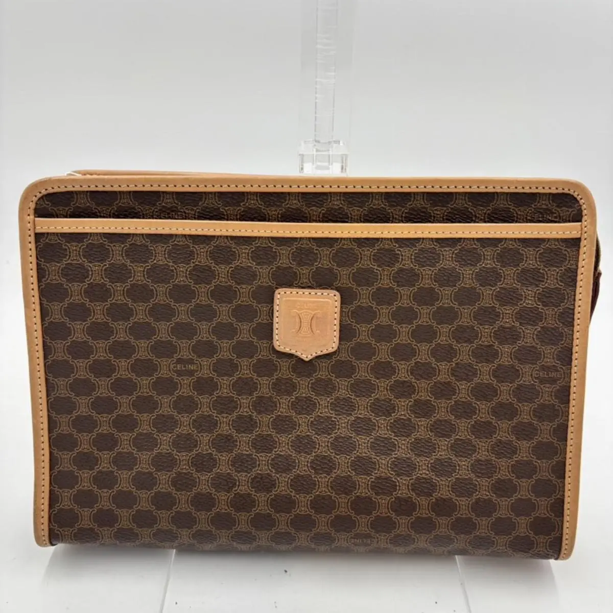 Pre-owned Gaga Milano As Shown Mini Bags Céline Vintage Macadam Canvas Clutch Bag AL127