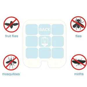 40 Pack Refill Glue Cards Compatible with Safer Home SH502 and Dynatrap DT3005W Dot Indoor Fly Trap Plug-in Insect Trap Replacement Sticky Glue Boards