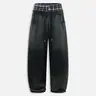 Aelfric Eden Men's Soft Cotton Fabric Plaid Patchwork Sweatpants - Double Waist, Washed, Loose Wide Leg, Pockets, 2000s-Inspired Retro Preppy Streetwear Basics, Unisex Casual Bottoms,sohochic