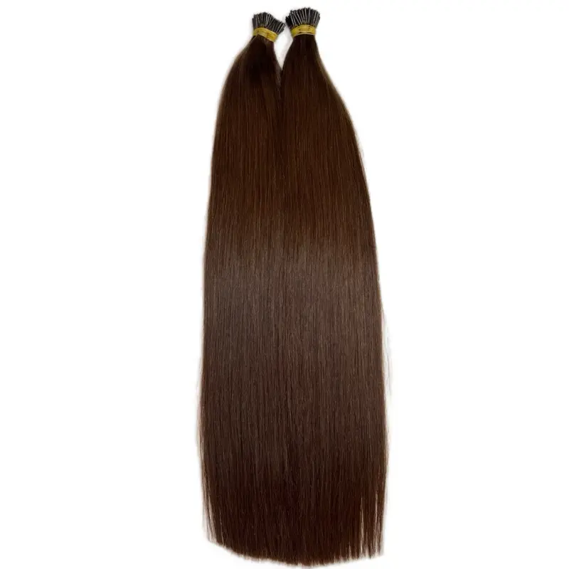 22 inch I tip extensions dark brown #2