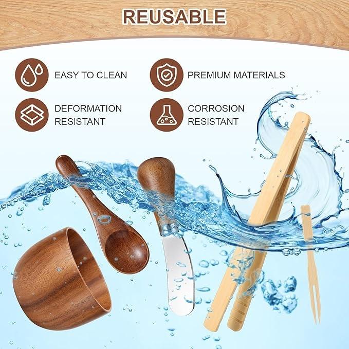 254PCS Charcuterie Board Accessories Set – Cheese Knives, Mini Tongs, Dip Bowls, Cocktail Picks, Butter Spreaders, Party Serving Utensils for Weddings, Events & Kitchen