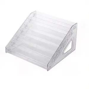 1PC 7-Layer Transparent Clear Nail Polish Display Rack, Acrylic Multi-Tier Lipstick Eyeshadow Organizer, Home Cosmetics Indoor Storage Box, Cosmetic Storage Holder