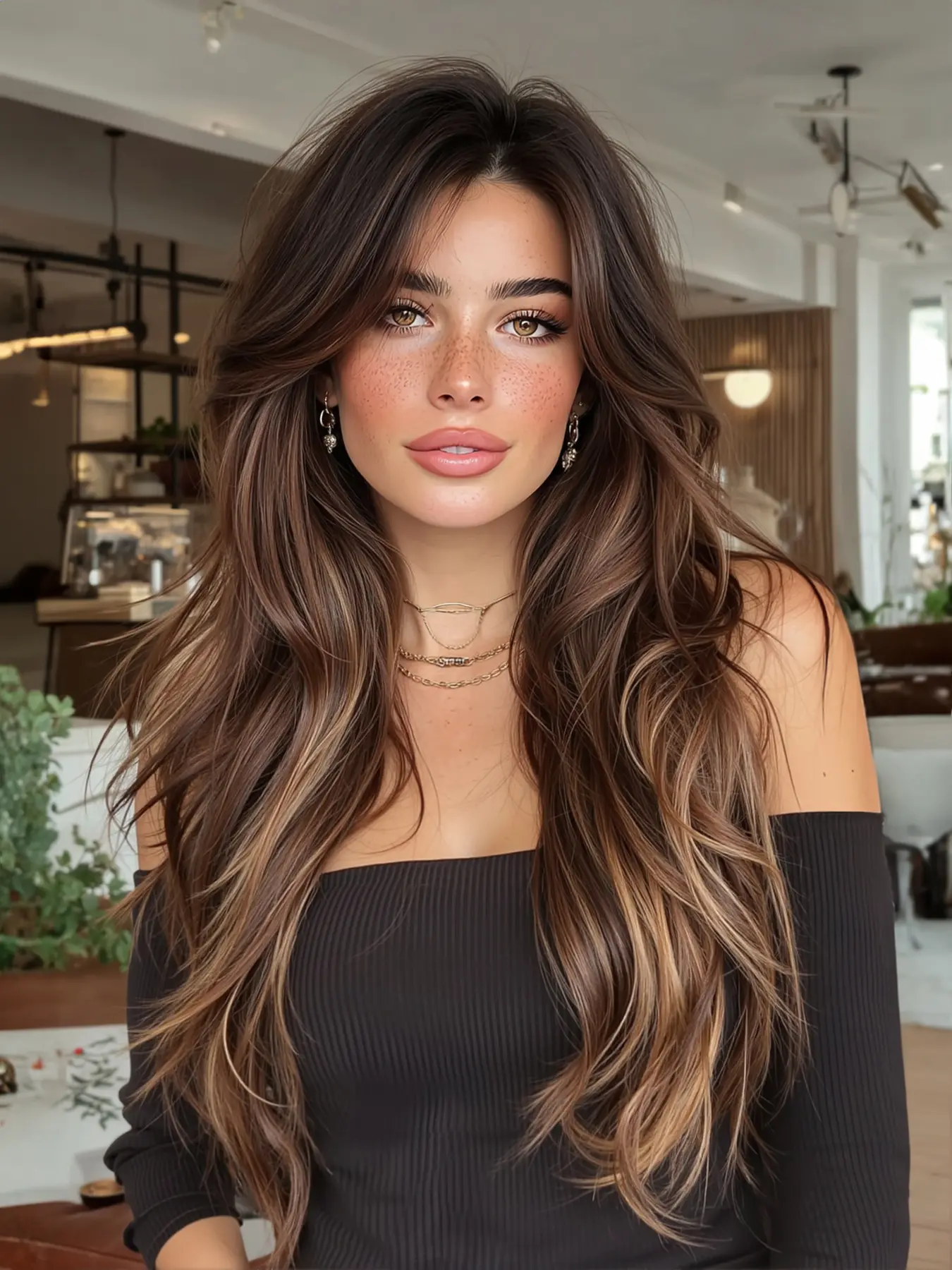 Topshe Mono Lace Front Wig 6.5x5.5 HD Deep 24 Inches, Natural Look Comfortable Daily Wear, Women's Long Wigs No Bangs, Glueless Frontal Wig