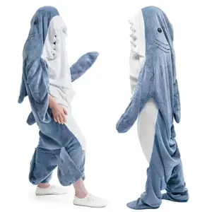 Oversized cozy shark blanket for adults and teens, shark onesie for kids, shark hoodie blanket, shark costume, shark pajamas, women’s gift, adult shark suit, adult shark onesie, shark blanket hoodie onesie