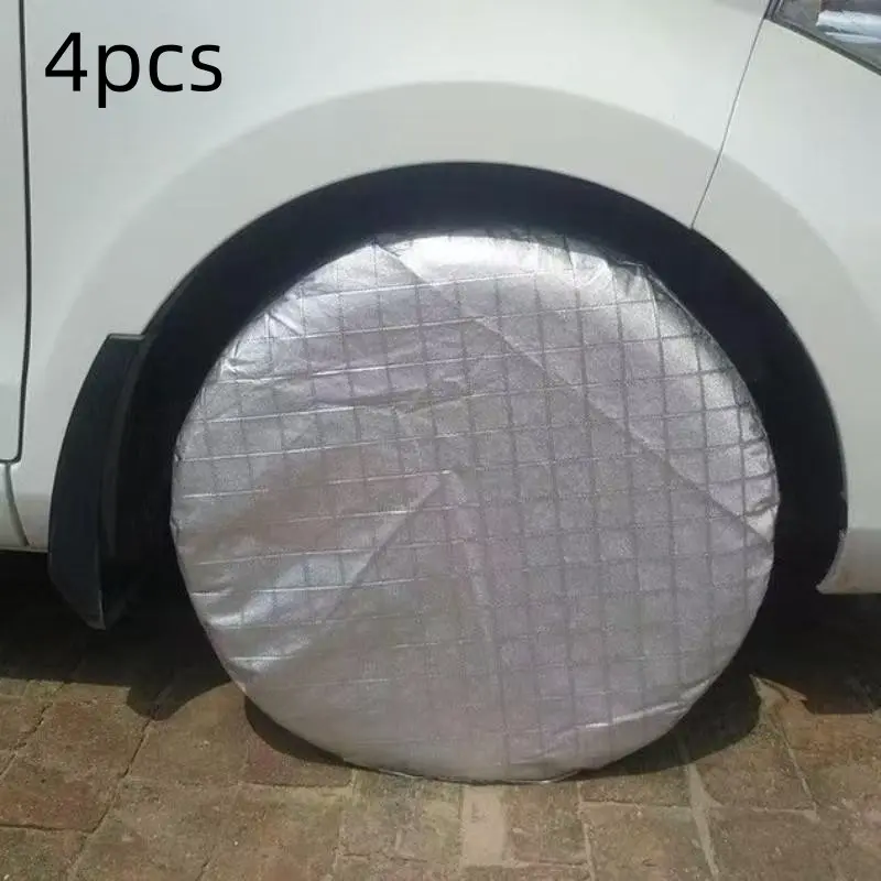 4 Piece Tire Kit for Travel Trailers & Suvs, Truck Tire, Waterproof Wheel Rim Protection, UV Rain Snow Resistant, Fits 27-29 Inch Tires, Durable Weatherproof Cover, Waterproof Wheel Protectors