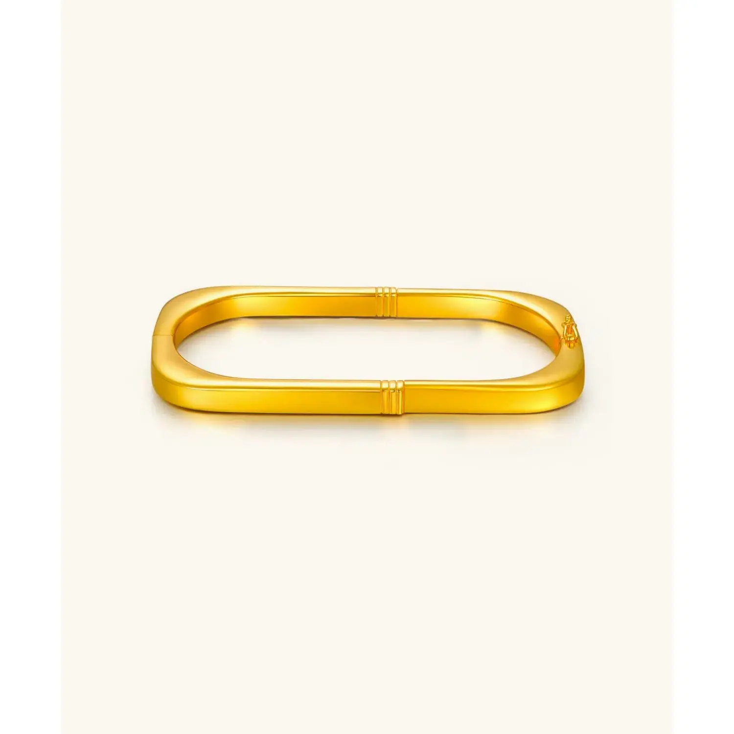 24K Yellow Gold Lock Bracelet