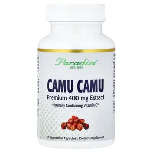 Paradise Herbs Camu Camu Extract, 400 mg, 60 Vegetarian Capsules