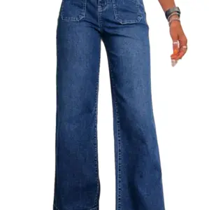 Sailor Jeans Flare Leg Zip Front Women's Bottom - Womenswear Sailor Jeans Flare Leg Zip Front Women's Bottom - Womenswear
