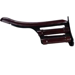 Berlin Brass Black & Wood Saddle Rack
