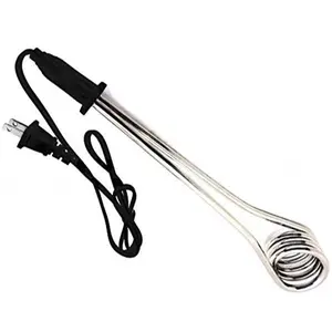 Portable Immersion Water Heater 1000W 110V - Travel Electric Immersion Heater Element for Camping & Inflatable Pool - 304 Stainless Steel Coil