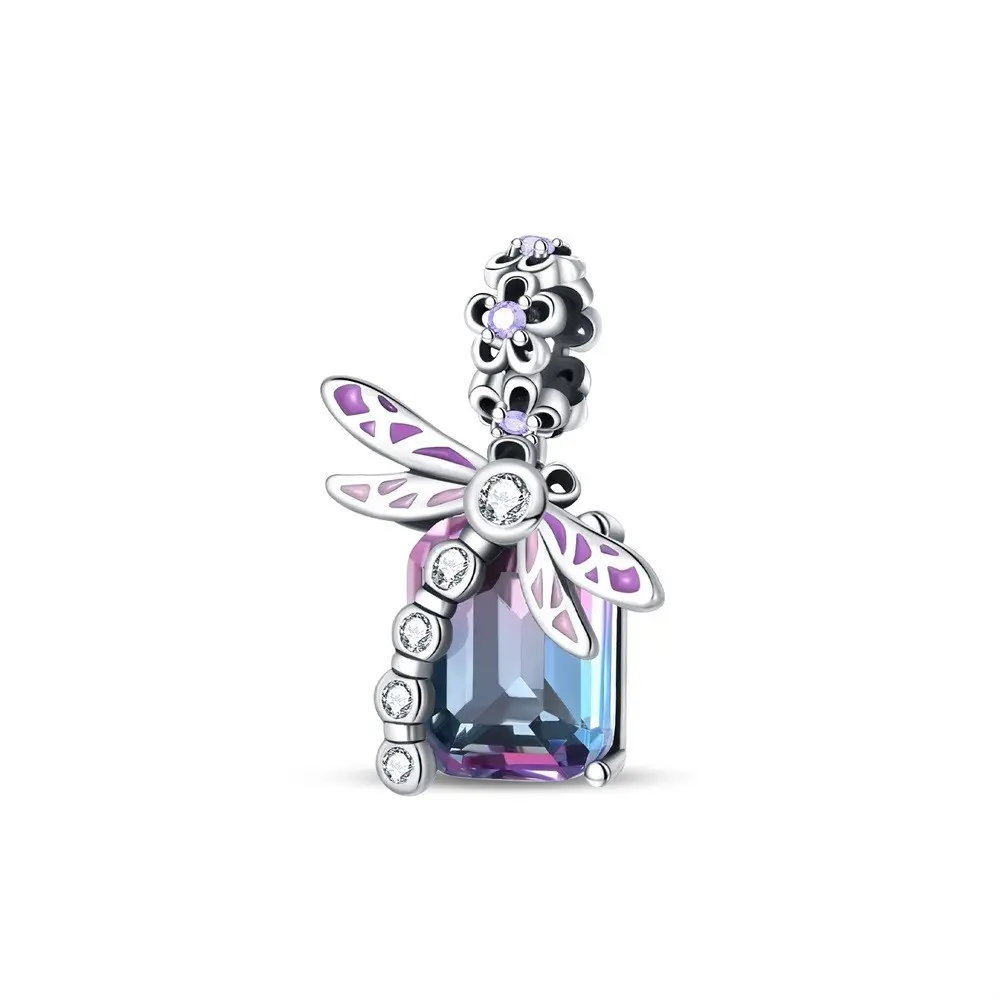 925 Sterling Silver Shiny Square Dragonfly Pendant Charm for Bracelets, Charms & Pendants, Now $0.99 - Moving Inventory, Only 50 Left, Dragon Shaped Pendant