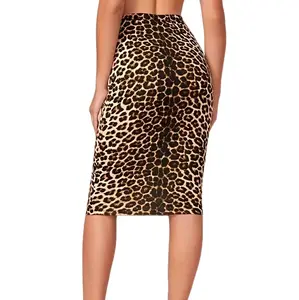 Women's Animal Print Pinup Skirt for a Fashionable Look - Womenswear