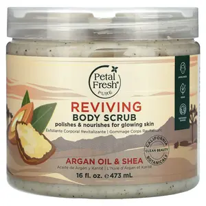 Petal Fresh Pure, Reviving Body Scrub, Argan Oil & Shea, 16 fl oz (473 ml)