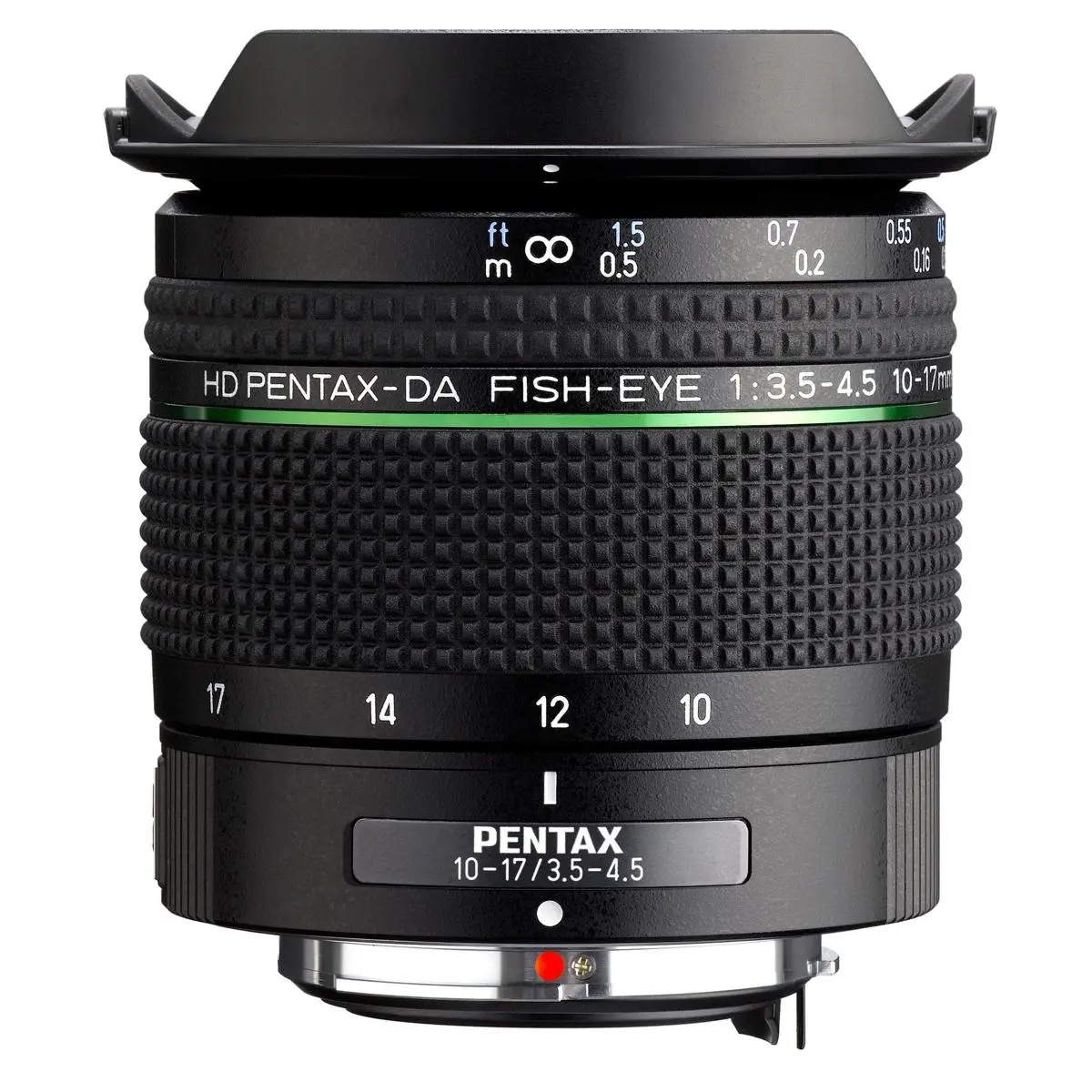 Pentax HD Pentax-DA Fisheye 10-17mm F3.5-4.5 ED Camera Lens, for DSLR Digital Cameras, High Contrast, with Lens Hood, Fisheye View