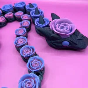 3D Printed Rose Snake