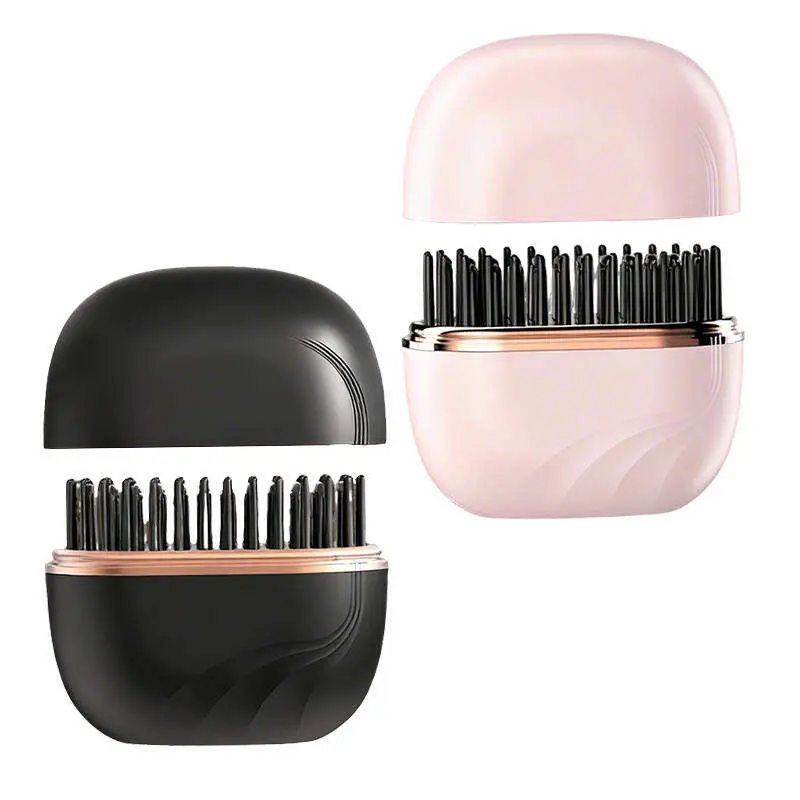 Cordless Hair Straightener Brush with 3 Temp Settings, Portable USB-C Rechargeable Hot Comb, Anti-Scalding Styling Tool for Home & Travel, Smoothness, Batteries, Hair Styling
