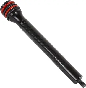 Sntxmy 8-inch Carbon Fiber Bow Stabilizer for Compound Bows Adjustable Weight & Length Three-Finger Rotatable for Steady Aim Smooth Draw Cycle