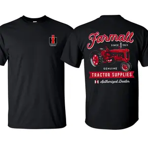 Farmall Vintage Country Tractor Farm T-Shirt Farm Wear Cotton Short Sleeve T-Shirt Tractor Graphic Made in USA