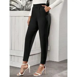 Classic Women's High-Rise Slant Pocket Tapered Pants