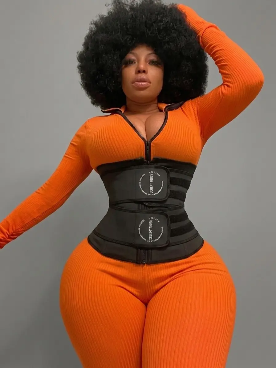 Sculpt Touch Snatch Workout Waist Trainer Belt | Double-Layer Rubber Waist Support for Fitness, Work & Everyday Wear Shapewear Womenswear Tops Breathable