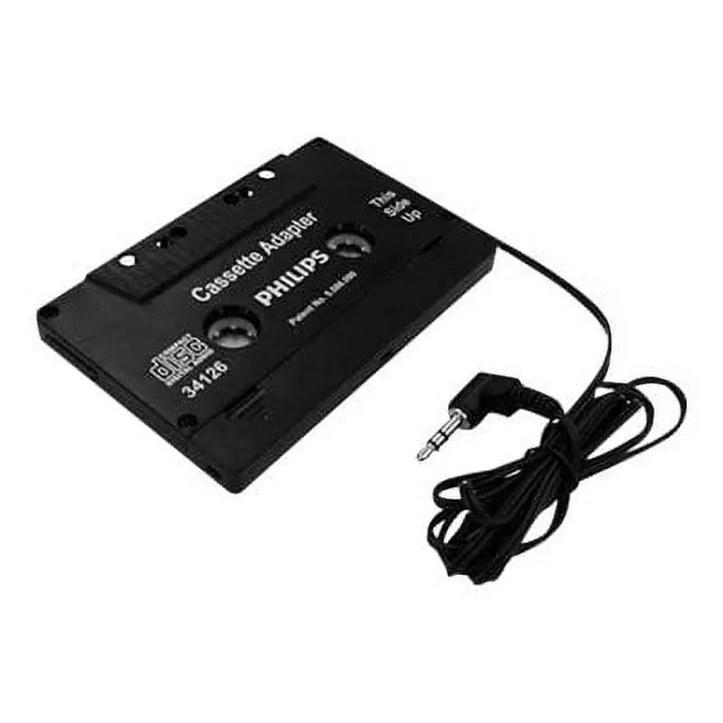 PHILIPS Lead-Free Universal Cassette Adapter (SAA2050H/17) for iPhone, MP3, AUX - Converts Digital Music to Cassette Stereo System for Car Audio Connectivity, Radio