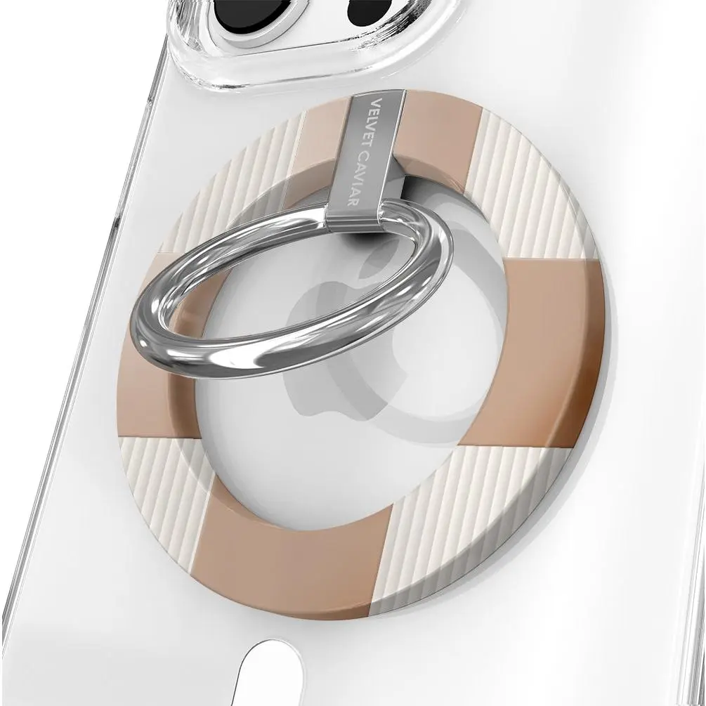 Velvet Caviar Nude Vibe Checker MagSafe Phone Grip Holder - Magnetic Cellphone Stand, Mag Grip Phone Holders & Mounts with 1,600g Magnet, Secure Hold for iPhone Cases, Mobile Standing Stand