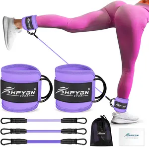 Ankle Resistance Bands, Ankle Bands for Workouts with Cuffs, Resistance Bands for Leg Butt Training Workout Equipment for Kickbacks Hip Gluteus Training Exercises, Ankle Strap with Exercise Bands,Best Valentine's Day Gifts for Women