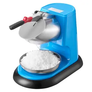 Electric Ice Shaver Machine, 220Lbs/H Ice Crusher with 300W Motor and Anti-Splash Design for Household & Commercial Use