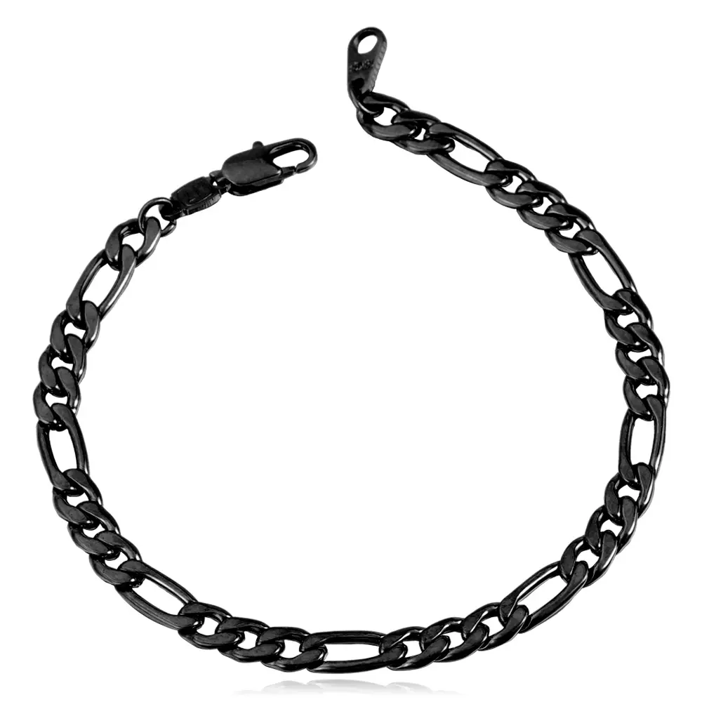 5mm-Figaro Chain-Black