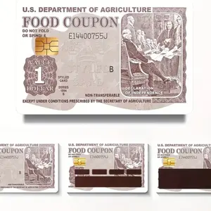 Premium Food Coupon Credit Card Skin - Protect Your Card with Style Set of 4
