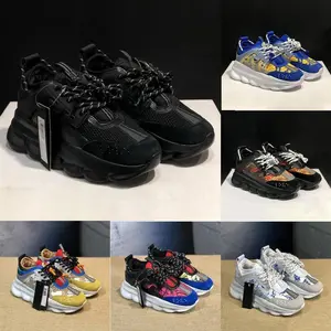 NEW Designer Casual Shoes Reflective Sneakers Mens Women Sneaker Chain Shoe Multi-Color Suede Floral Triple Black Spotted Arrows Plaid Trainers Size
