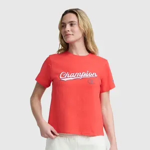 Modern Retro Baseball Graphic T-Shirt, Script Logo
