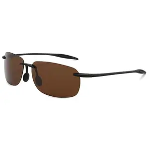 Sports Sunglasses for Unisex, TR90 Rimless Adjustable Polarized Round Frames, UV Light Blocking, Costa-Style Large Retro Eyewear for Running, Driving, Sunglasses For Sports