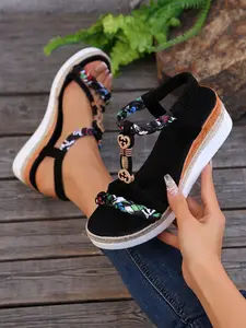 Women's Fashionable Sandals, Casual Boho Style Sandals for Summer, Lightweight Breathable Comfortable Shoes for Daily Wear