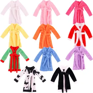 Soft Milk Fiber Doll Clothes Set, 30cm Plush Toy, Includes Robe & Belt, Ideal Daily Wear, Perfect Gift for Christmas Halloween Easter, Clothes for Dolls