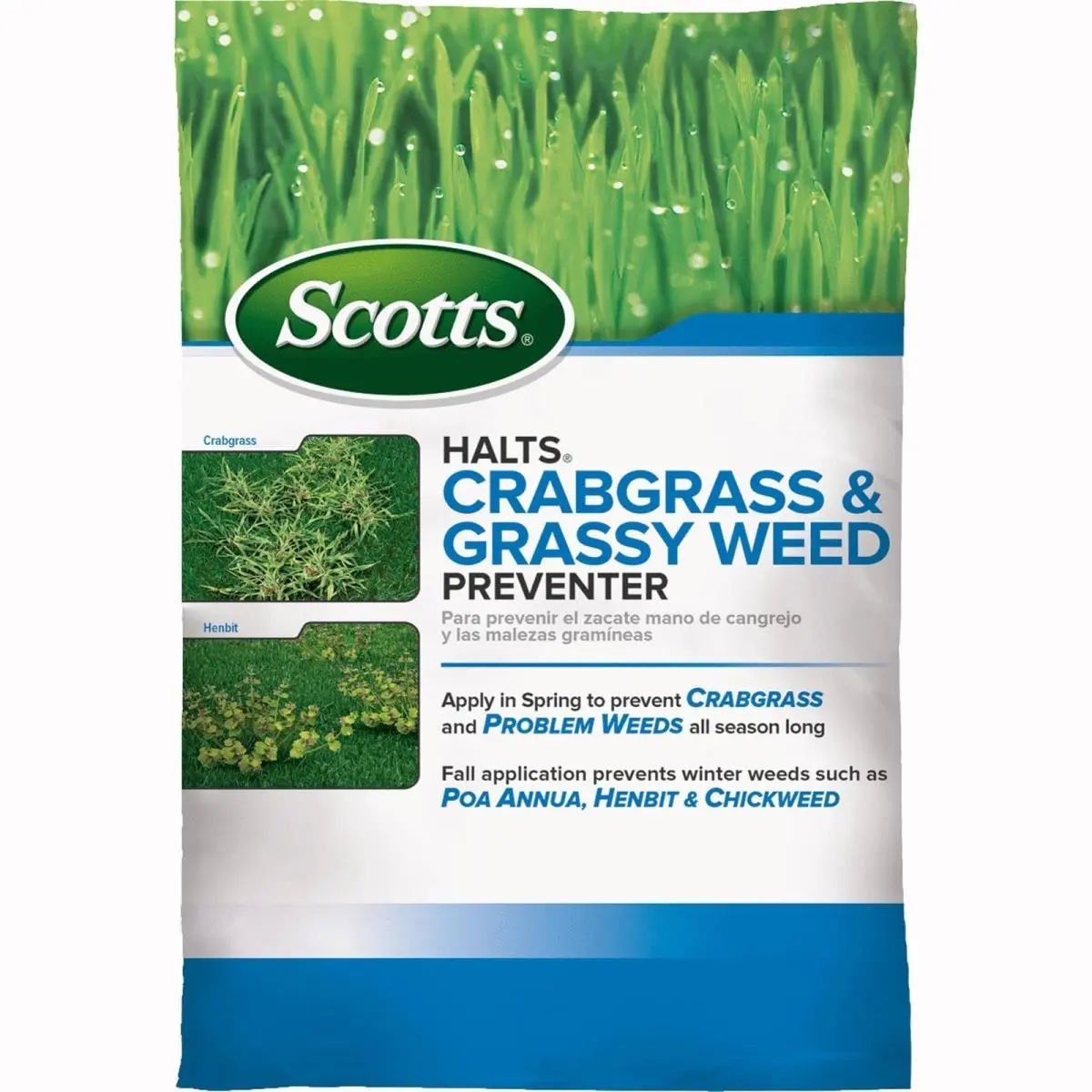 212 MAIN 5,000 sqft Crabgrass Preventer - 5 m Halts Crabgrass Solution, Prevents Oxalis, Effective Foxtail Stopper for Scotts & Dormant Lawns, No Fertilizer Weed Control