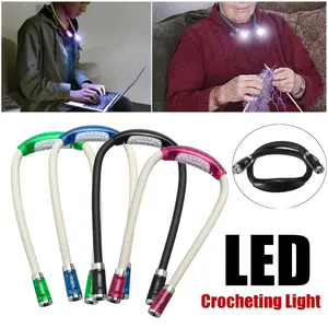 Book Light Flexible Handsfree Led Neck Light Hug Reading Lamp Novelty Led Night Light Flashlight
