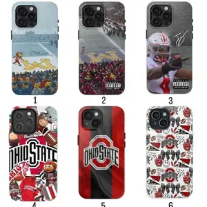 Ohio vs Michigan Rivalry Phone Case, Script Ohio on Big M Phone Cover Compatible with iPhone X, 11, 12, 13, 14, 15, 16, 17 Series & Galaxy Series