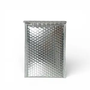 Single 6x9 Silver Bubble Mailer—lightweight, double-layer padded protection, perfect for cards, collectibles, and small gifts in transit!