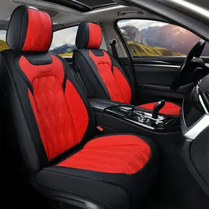 【Coverado】Full Coverage Leather Car Seat CoversFull Set Fit for Cars Trucks Sedans withWaterproof Leatherette in Automotive Seat CoverAccessories{D19-6} year warranty BlackFriday
