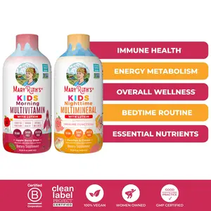 Kids Liquid AM & PM Bundle - Kids Liquid Morning Multivitamin & Nighttime Multimineral
