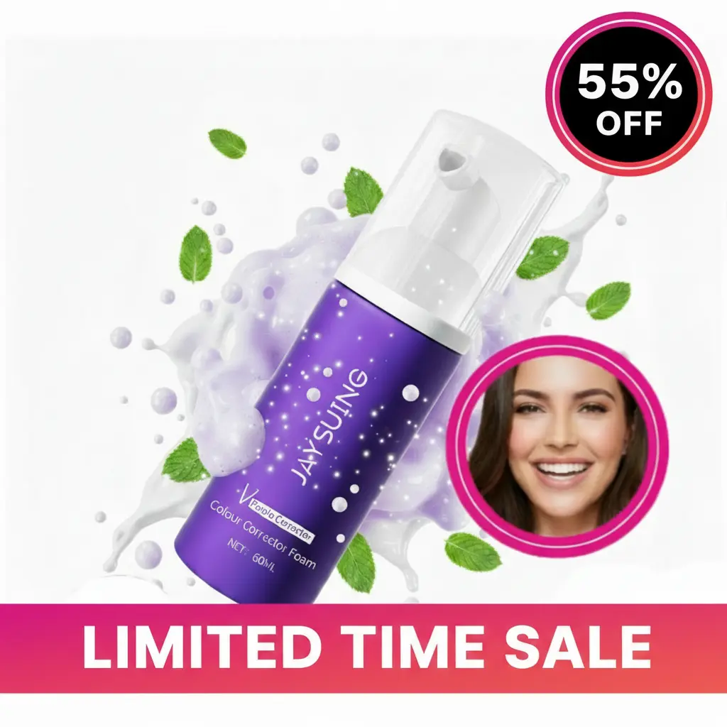 Jaysuing V34 Colour Corrector - Tooth Stain Concealer, Temporary Brightening Booster, Purple Toothpaste, Colour Correcting