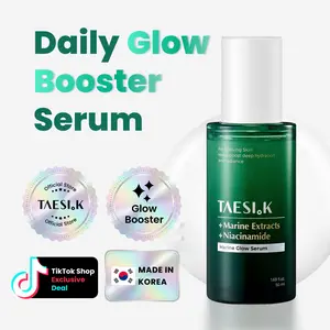 [TAESI.K] Marine Glow Hydrating Serum 50ml, Glass Skin Serum with Marine Complex & Niacinamide for Deep Hydration, Moisture, and Inner Glow, Cooling Soothing Care for Dull & Dehydrated Skin, Korean Cosmetics