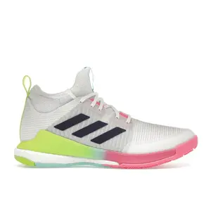 adidas Women's Crazyflight Mid White Purple Aqua, from StockX